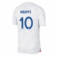 Camisa de Futebol França Kylian Mbappe #10 Equipamento Secundário Mundo 2022 Manga Curta
